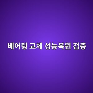 베어링 교체 후 상태데이터 분석, 진동·온도·윤활 변화, 정비품질과 성능복원을 검증하는 방법 6 ebb2a0ec96b4eba781 eab590ecb2b4 ec84b1eb8aa5ebb3b5ec9b90 eab280eca69d 1789521873